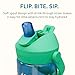 CamelBak Thrive Flip Straw Kids Bite Valve Tritan Renew Water Friendly Forest, 14oz