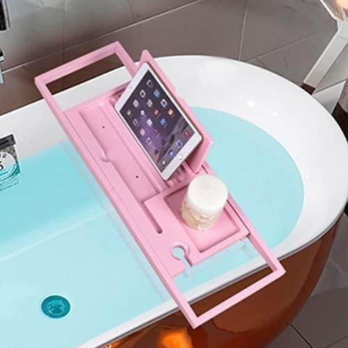 Bathtub Tray, Extendable Bathtub Tray Spa Bathroom Tray Board Bathtub Tablet Organizer Home Storage