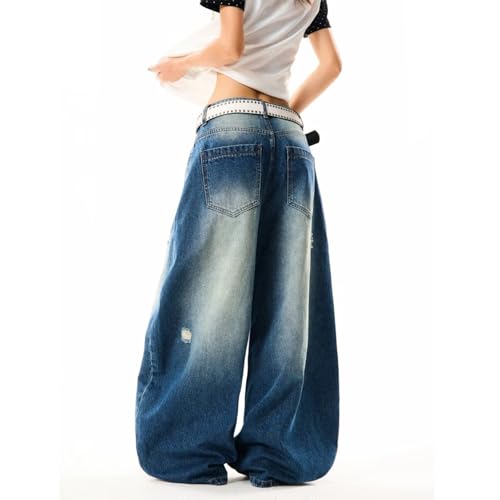 Baggy Jeans Men Graphic Acubi Y2k Baggy Cartoon Barrel Jeans Loose Fit Emo Washed Wide Leg Denim Barrel Pants4