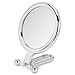 Cosmetic Mirror, 5X Magnifying Folding Pocket Mirror Folding Personal Makeup Mirrors Makeup For Makeup Mirrors Mirror (Silver)