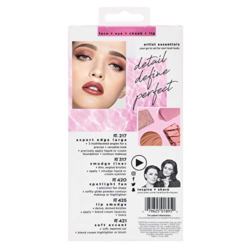 Real Techniques Artist Essentials Complete Face Makeup Brush Set for Makeup Artist Inspired Looks