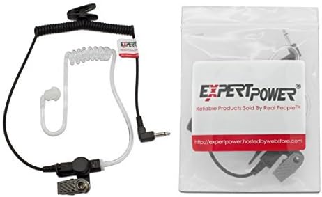 617-1N 3.5mm Receiver/Listen ONLY Surveillance Headset Earpiece with Clear Acoustic Coil Tube Earbud Audio Kit for Two-Way Radios, Transceivers and Radio Speaker Mics Jacks