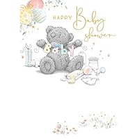 Me to You Tatty Teddy 'Happy Baby Shower' Greeting Card 5 x 7 inches - Official Collection