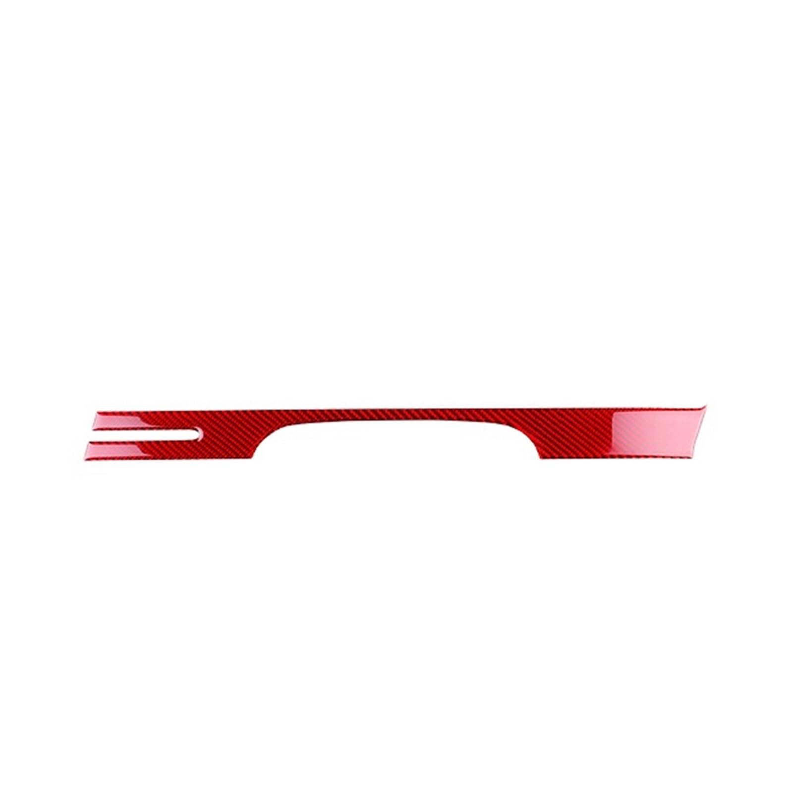 Cover Trim Car Interior Real Soft Carbon Fiber Sticker for Kia for Sportage NQ5 2022-2025 LHD RHD Car Instrument Dashboard Panel Interior Trim Accessories Cover Trim(for RHD Red Carbon)