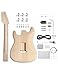 Fistrock DIY Electric Guitar Kit Beginner Kits 6 String Right Handed with Basswood Body Maple Neck Poplar Laminated Fingerboard Build Your Own Guitar.