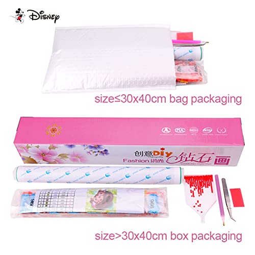 Disney 5D DIY Diamond Embroidery Full Display"Cartoon Princess" Diamond Painting Square/Round Rhinestones Decor Art (Color : Black, Size : Square Drill 30x40cm) - Afbeelding 7