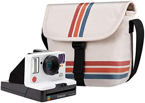 FINTIE Carrying Case Compatible with Polaroid Originals OneStep+, Onestep 2 VF, Now+ I-Type, Now I-Type Instant Film Camera - Premium Vegan Leather Travel Bag w/Removable Strap & Pocket, Stripe
