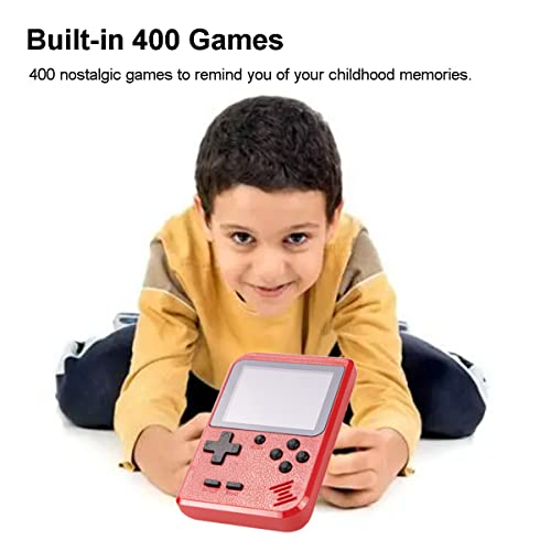 Mini Handheld Game Console For Kids With 400 Classic Retro Games, 1020Mah Rechargeable Battery, 2.8 Inch Screen, Birthday Game Toy For Boy Girl (Red) #TOP1