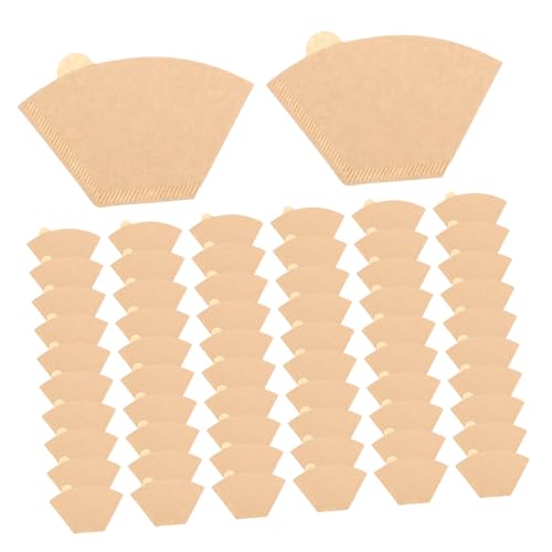 ERINGOGO 100個 使い捨てドリップコーヒーフィルター 耐破れ仕様の扇形ペーパー コーヒー抽出用 エスプレッソ対応 抽出効率高く な紙素材 カ