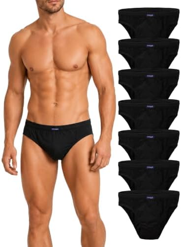 BRUBAKER 7-Pack Men's Underwear Briefs Classic Slip Underpants