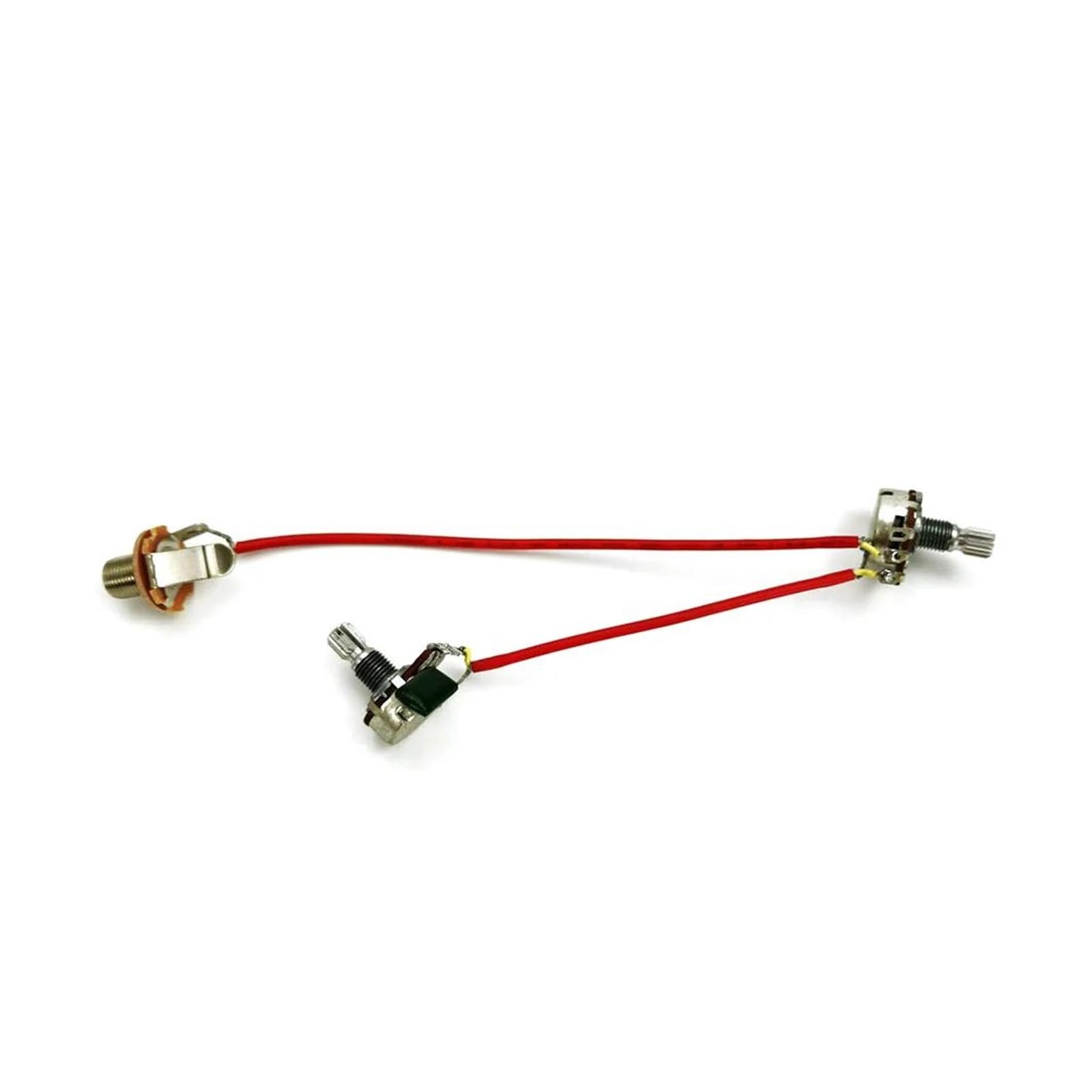 Kit de precableado para guitarra eléctrica con arnés de cableado de 3 cables y potenciómetro de 500 K