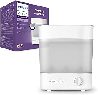 Philips Avent Advanced Bottle Steriliser, Kills 99.9% of Germs*, 10 min Sterilising Cycle - SCF291/01