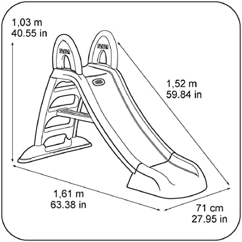 Feber - Water Slide for Children Ages 2 and Up (Famosa 800009001),blue