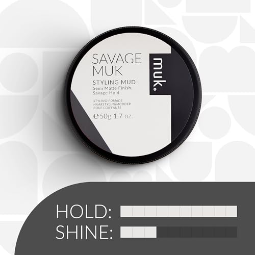 MUK Haircare Savage Semi Matte Styling Mud 1.76oz miniatura 4