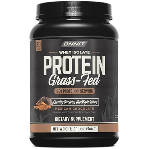 ONNIT Grass Fed Whey Isolate Protein - Mexican Chocolate (30 Servings) Cover