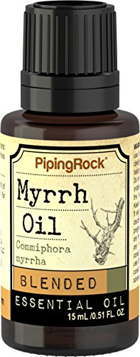 Piping Rock Myrrh 100% Pure Essential Oil 1/2 oz (15 ml) Dropper Bottle Commiphora Myrrha Therapeutic Grade