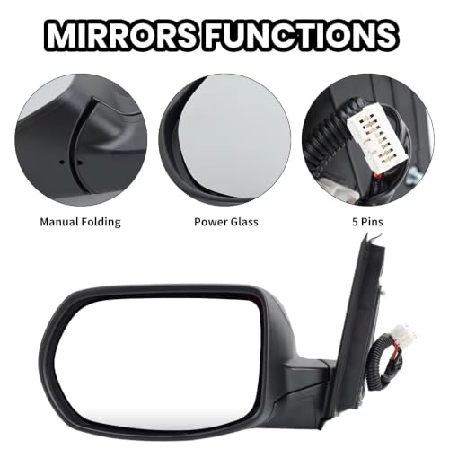 Miroir d'angle mort pour rétroviseur latéral CRV 2012-2016, visionneuse et pliage manuel