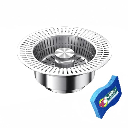 Colador para fregadero de cocina de acero inoxidable