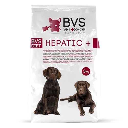 BVS Vet Shop | Diet Hepatic Plus para Perros | Recomendado para la reducción de trastornos de la absorción intestinal, hepáticos, renales y cardiacos | Razas Medianas y Grandes | 2 x 15 kg