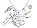 Memorial necklace with butterflies, sympathy gift, memorial gift, your wings were ready