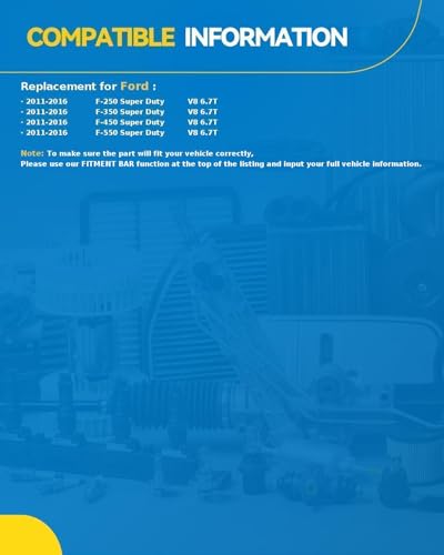 Image of PHILTOP 11628N New Alternator Fit with 2011-2016 F-350 Super Duty 6.7T | Alternator for 2011-2016 F-250 Super Duty V8 6.7T, 150Amp OE BC3Z10346B 2101222 10128