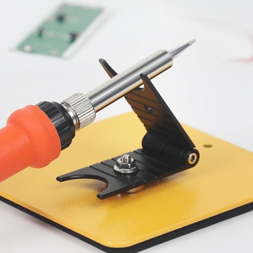 EOOKU Magnetic Soldering Iron Stand Holder for Electronics, DIY Projects and Crafting — Adjustable Foldable Solder Iron Holder with Built-in Base Magnet for Slip-Proof Grip and One-Handed Control - Thumbnail 2