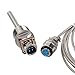 CrocSee RTD Pt100 Temperature Sensor Probe 3 Wires 2M Cable Thermocouple -58~572°F (-50-300°C) 1/2