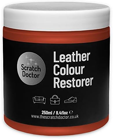 Scratch Doctor Leather Colour Restorer Easily Repair & Recolour Faded or Worn Leather Sofas Chairs Handbag Shoes Boots Saddle Equestrian Tack (Black, 50ml)
