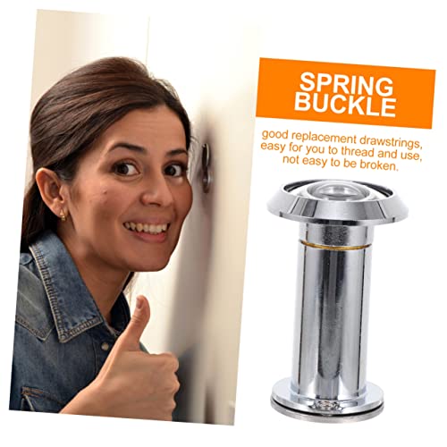 Mirilla giratoria de seguridad para puerta Plitting con acabado mate y lente de vidrio miniatura 4