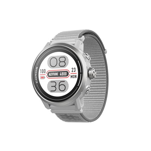 COROS APEX 2 Series Outdoor GPS Watch, 1.2" Sapphire Titanium, On-Wrist Navigation, Offline Maps, Heart Rate Monitor, Track Sleep, Running, Biking, Skiing, Climbing (APEX 2, Grey)