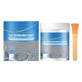 Kit Rénovation Et Carrelage,Revêtement imperméable 300 g,Kit De Peinture Pour   Pour Meuble, Toilettes, Intérieur, Céramique, Porcelaine, Salle De Bain, Douche, Fissure, Plan De Travail,