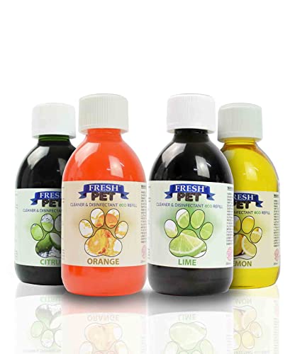 Trade Chemicals Fresh Pet Disinfectant Eco Refill To Make 4 X 5L (Citrus Pack)