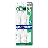 GUM 歯間ブラシ I字型 SSS 20本
