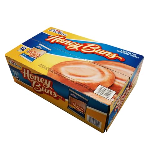 Duchess Honey Buns, Glazed Sweet Rolls, 12 Count Box