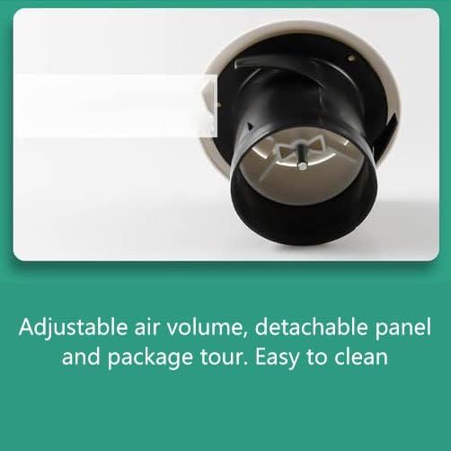 MFFIRE ABS Round Soffit Air Vent Adjustable Airflow Exhaust Vent Cover Ceiling Diffuser for Bathroom Kitchen Bedroom Office Ventilation,150mm