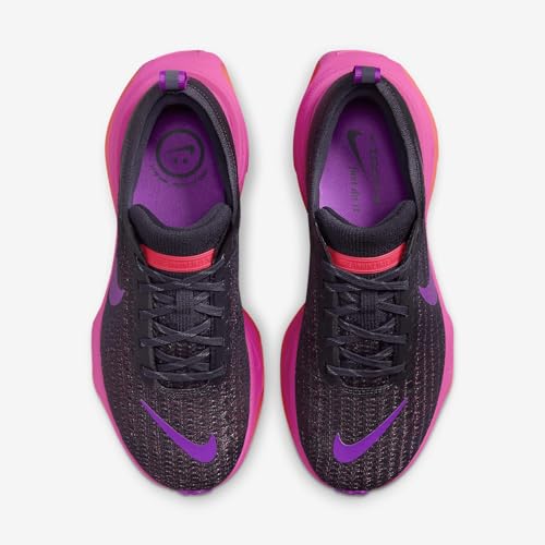 Nike Invincible 3 Women's Road Running Shoes (DR2660-501, Dark Raisin/Hot Punch/Laser Fuchsia/Hyper Violet) Size 6.54