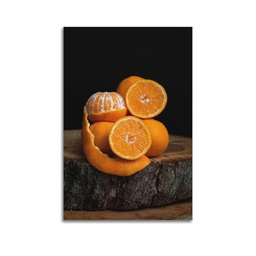 Mandarines pelées fruits de ZHOUKEG décoration murale chic