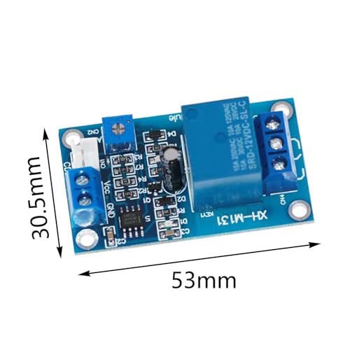GERUI 5PCS XH-M131 Fotowiderstandsrelaismodul DC 5V 12V Lichtsteuerungsschalter Fotowiderstandsrelaismodul Erkennungssensor Automatischer Lichtsteuerungsschalter mit Kabel (5, 12V)