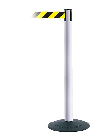 Post with Retractable Barrier