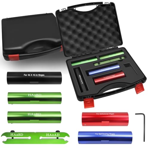 HA1234, Hinge Repair Tool, 6 Pieces Repair Kit, Hinge Fixing Tool, Door Hinge Adjustment Tool for Fixing Sagging Door and Hanging Door