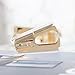 Gold Staple Remover Cute Clear Staples Remover Acrylic Body Steel Jaws Staple Puller Removal Tool for Dress Up Home Office School Desk Accessories Gift (Gold)