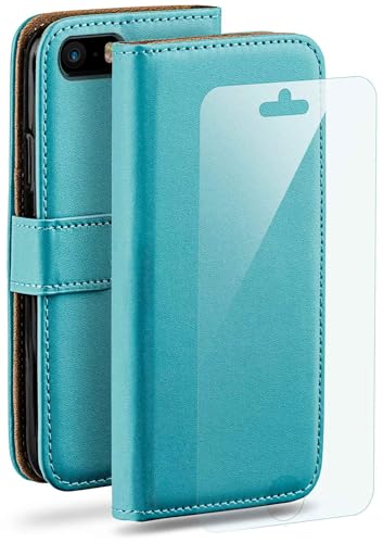 Protection 360 iPhone 5s SE étui intégral housse antichoc turquoise moex