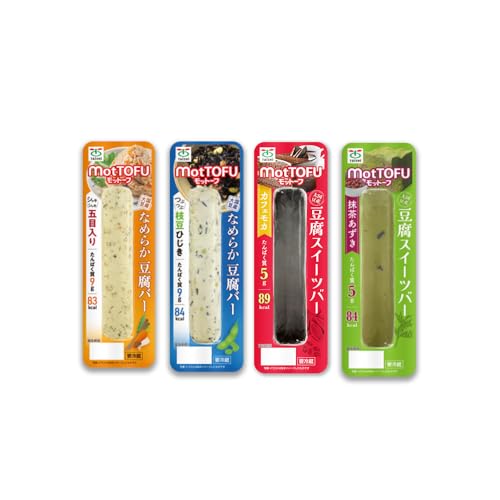 [たんぱく質]なめらか豆腐バー「モットーフ」全4本(4種×各1本) | 健康 豆腐バー なめらか 植物性タンパク質[53001]