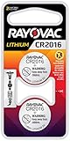 Rayovac CR2016 Battery, 3V Lithium Coin Cell CR2016 Batteries (2 Battery Count), KECR2016-2A