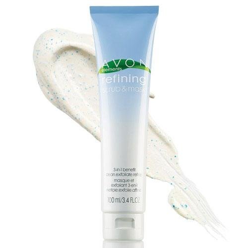 Elements Refining Scrub & Mask - 3-in-1 Benefit Masque Exfoliant 3.4 oz.