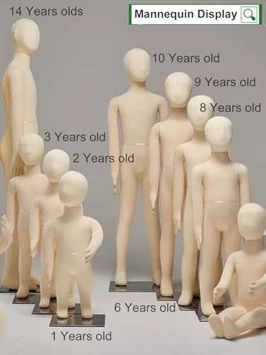 Torso de maniquí sin rostro ajustable de 1 año para evitar deformaciones en ropa infantil 5