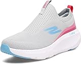 Nike - Zapato GO RUN ELEVATE KNIT SLIP ON Mujer Gris/Rosa 6 US