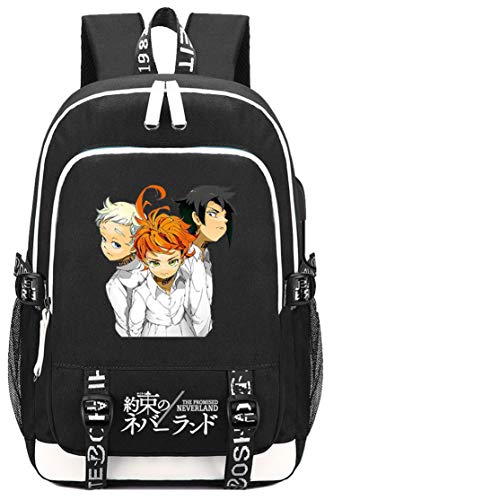 GO2COSY Anime The Promised Neverland Backpack Daypack Student Bag School Bag Bookbag Shoulder Bag