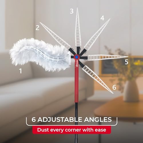 O-Cedar Flex & Catch Heavy Duty Dusting Kit with 3 Disposable Duster Refills | New & Improved Model | Extendable 3 Ft Handle with Stay-On Duster Hook | Traps 3X More Dust Than Feather Dusters - image 5