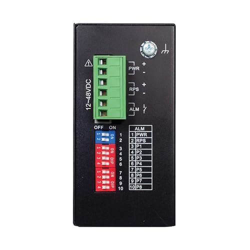Image of Tripp Lite 8-Port Industrial Gigabit Ethernet Switch with Ethernet /IP Quality of Service (EIP QoS), 1000 Mbps, Unmanaged, DIN Rail Mounting, -40 to 75C Temperature Range, 3-Year Warranty (NGI-U08A)